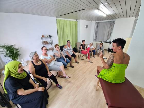 Impression aus dem Dienstags-Massagekurs